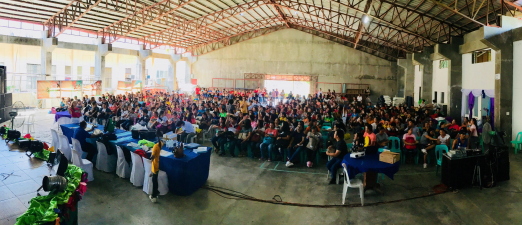 Participants in teacer training event in Bicol Region, Philippines, October 2018.