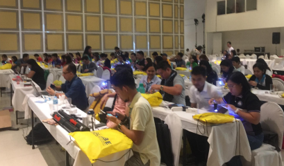 Participants at 2018 Zika Education and Prevention Project and Community Science Fair training in Palawan, Philippines.