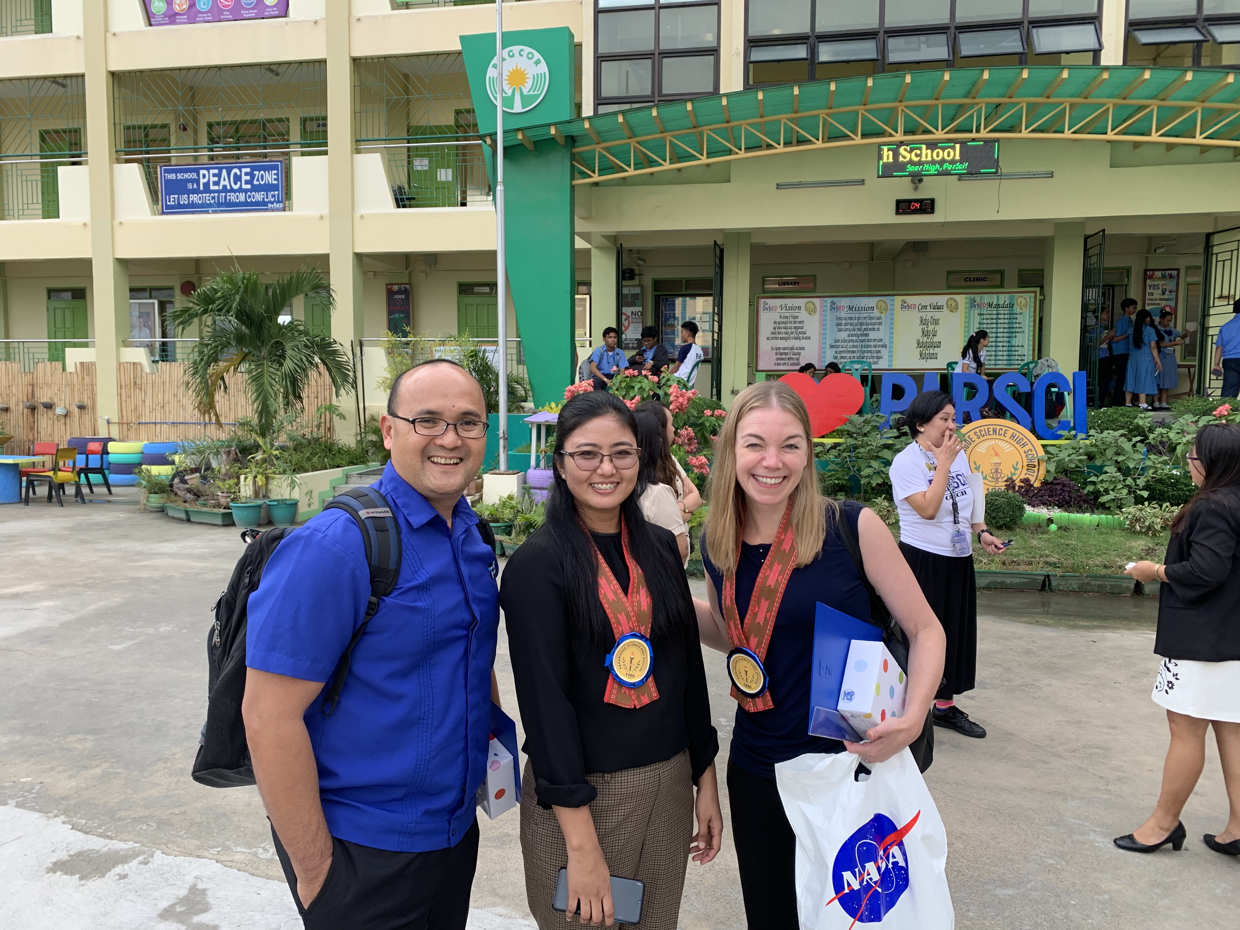 Dr. Rod Allan de Lara, Joan Bilasano Callope, and Dr. Emily Schaller.