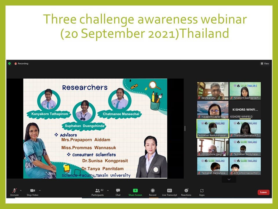 Slide from 20 September webinar, showing photos of the researchers involved