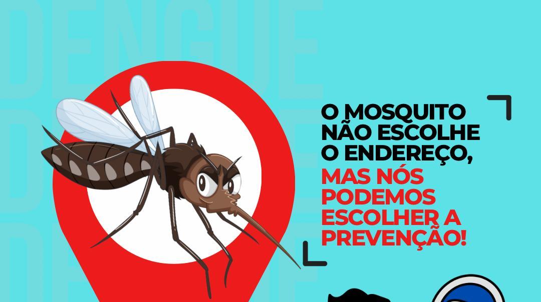 O mosquito não escolhe endereço, mas nós podemos escolher a prevenção