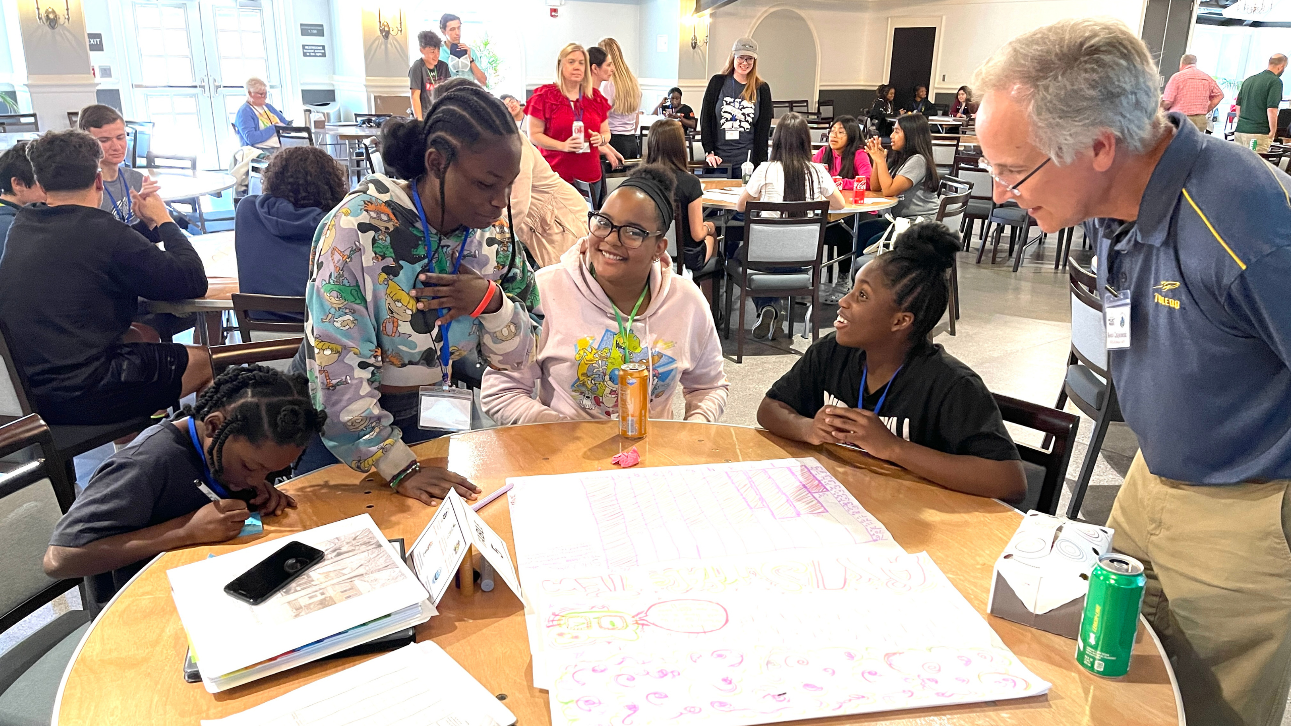 students present data that was collected at the Toledo Zoo and Aquarium