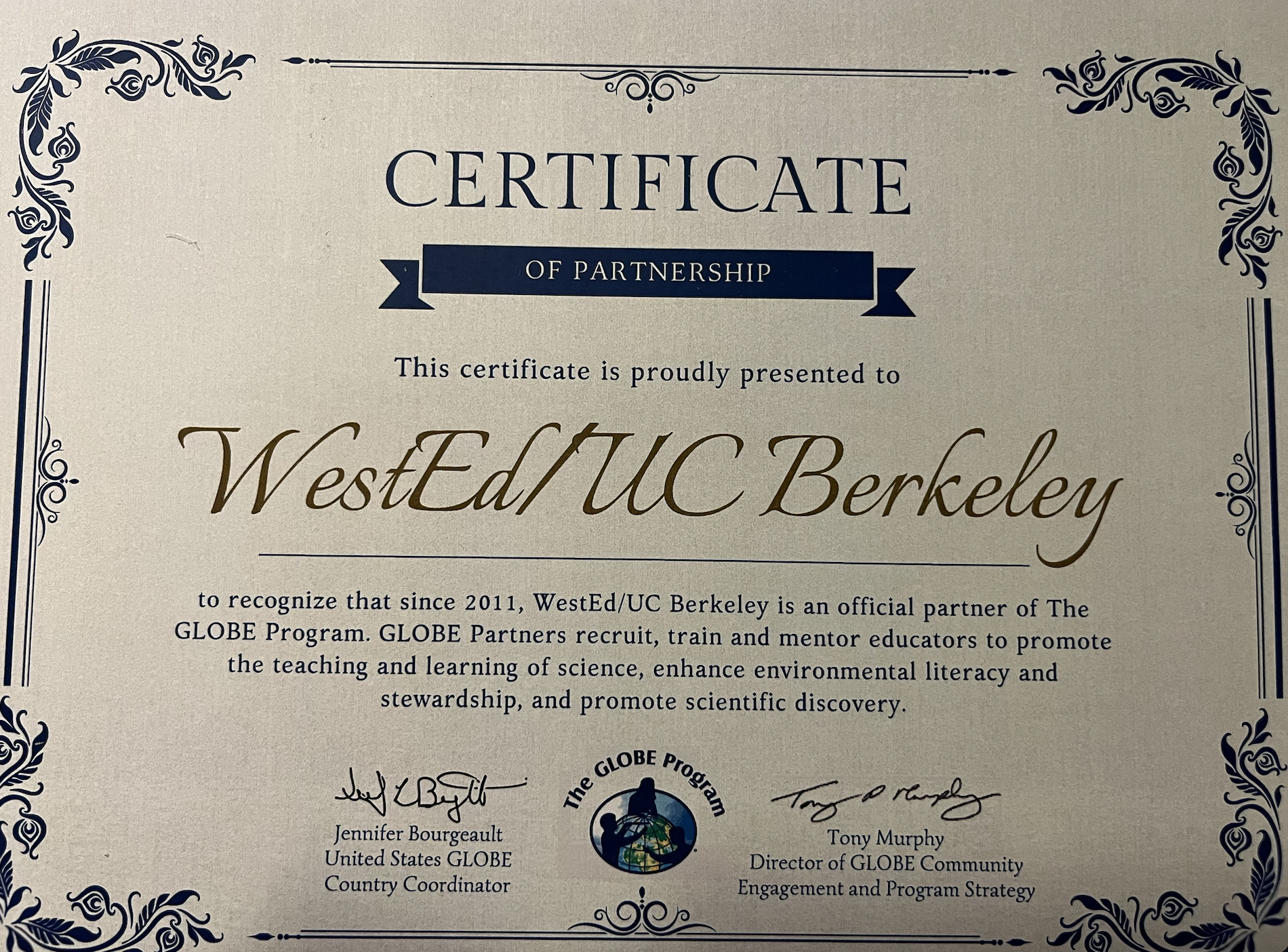 WestEd/UC Berkeley Partnership Celebrates GLOBE Since 2011