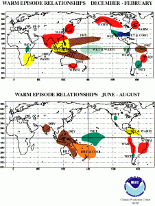 Global climate impacts during El Niño